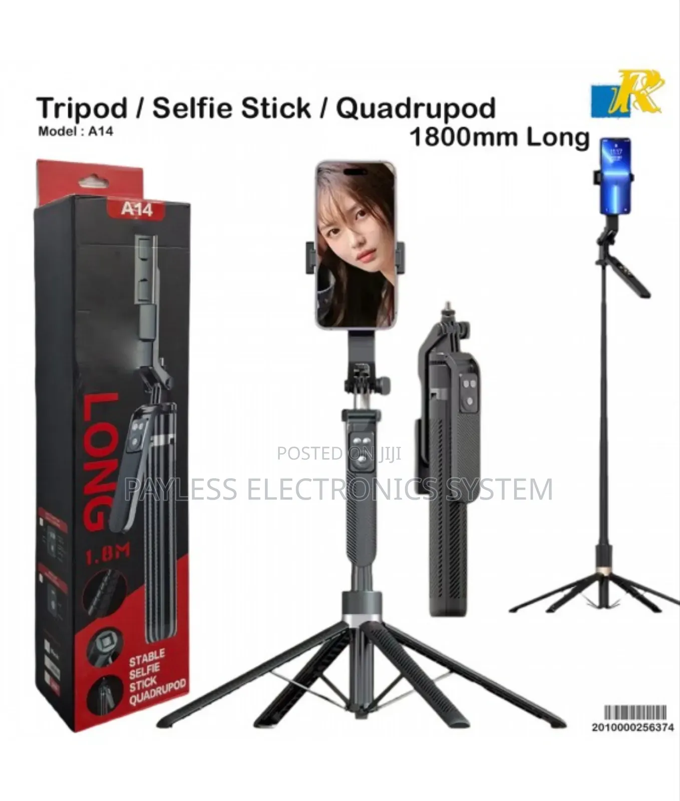 A14 Camera Stabilizer Tripod Selfie Stick Wireless Shutter Remote