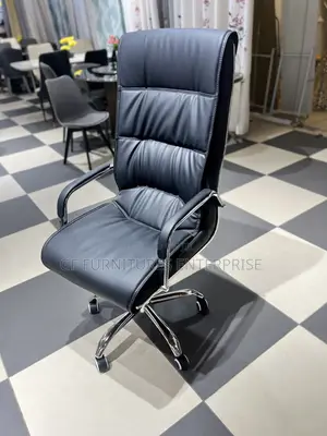High-Back Leather Office Chair