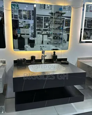 Vanity Cabinet Basin With Led Mirror-80cm