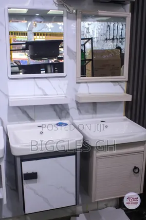 Small Cabinet Basin With Mirror