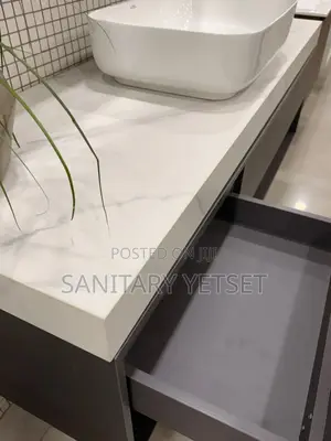 Single Countertop Cabinet Basin