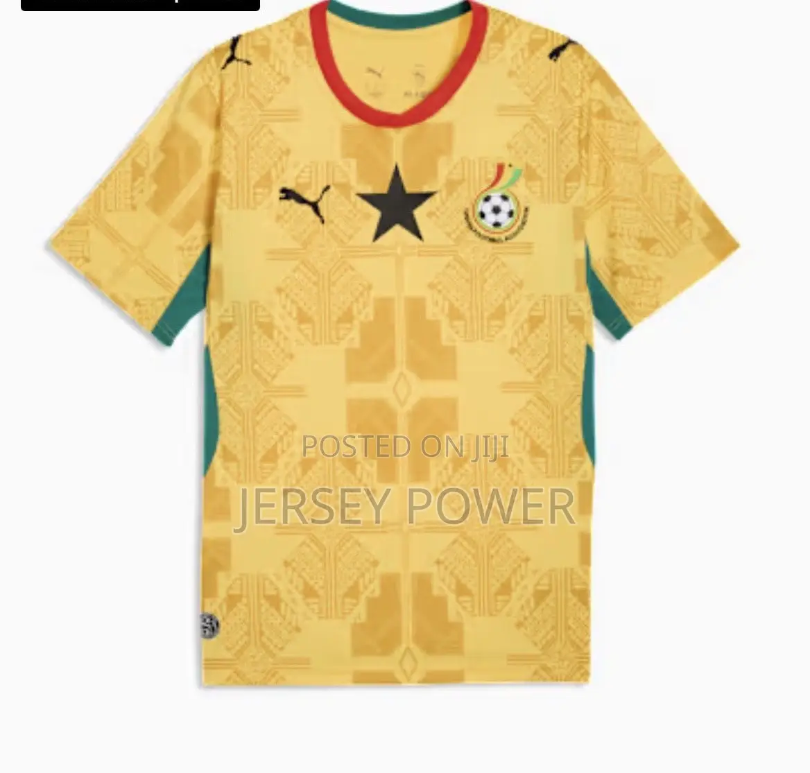 Ghana World Cup 26 Away Gold/Yellow Jersey
