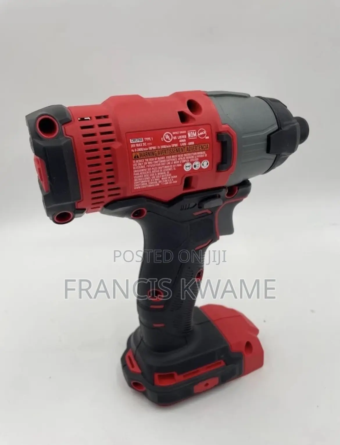 Craftsman V20 1/4 Cordless Impact Driver-Kit 20v Max Cmcf800+Batttery