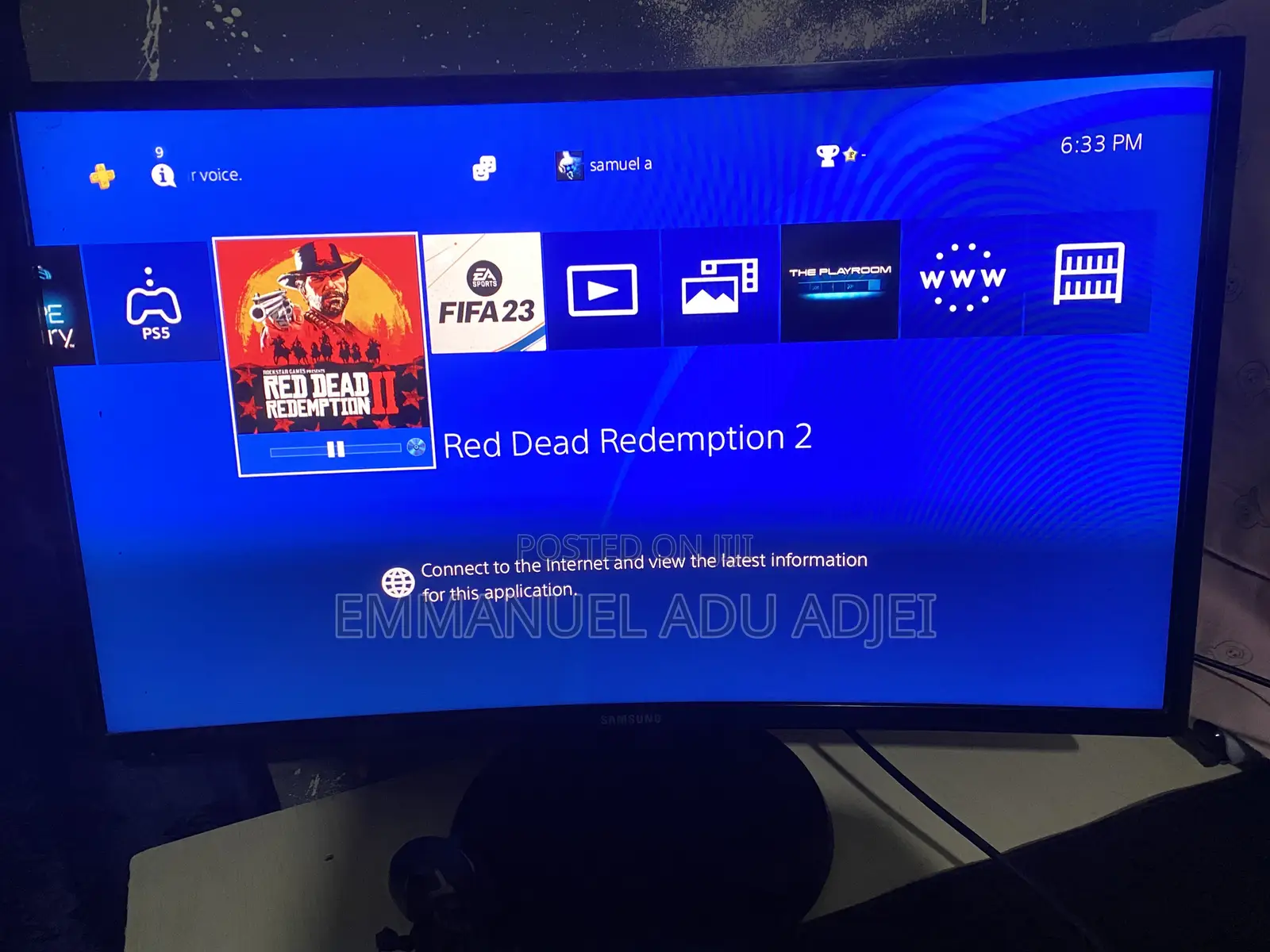 27” Curved Samsung Monitor
