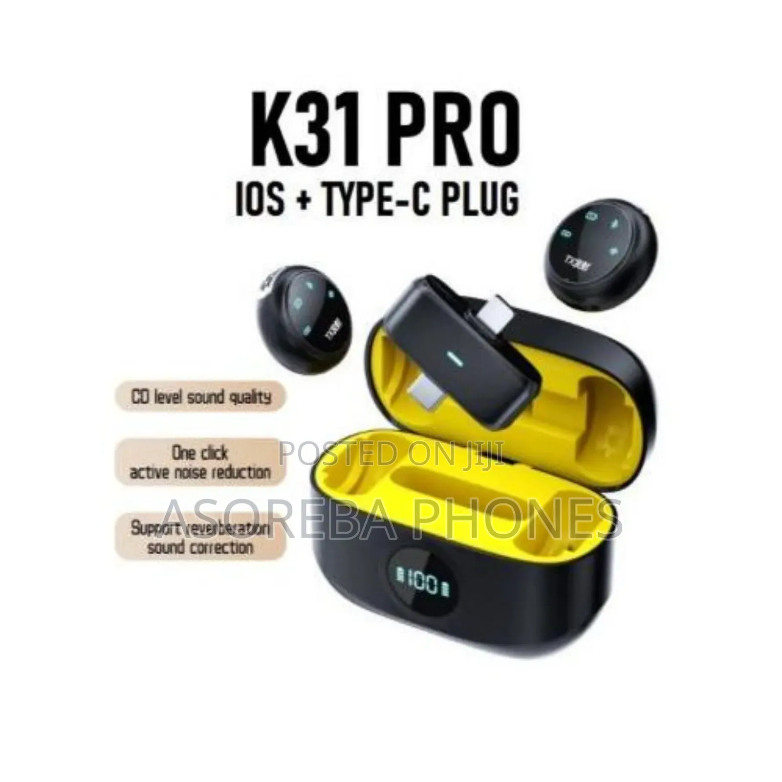 K31pro 2in1 Lapel /Wireless Microphone
