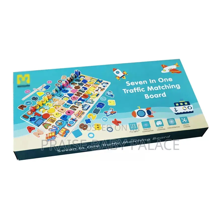 Children Traffic Matching Learning Board