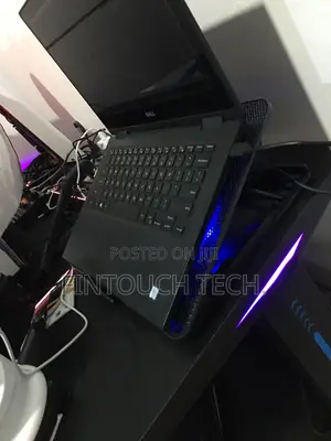 Laptop Cooling Pad With Double Fan, Led and Adjustable Lift Tripod