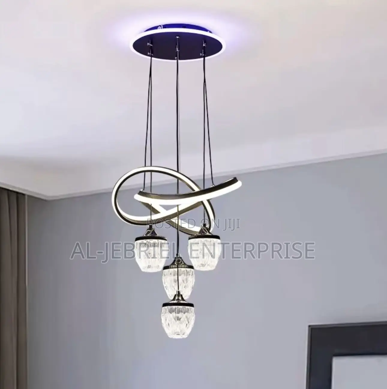 Crystal Glass Shade Pendant Light