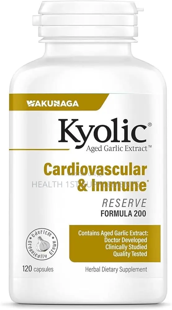 Kyolic Aged Garlic Extract, Blood Pressure (600mg Per Capsule)120 Caps