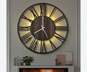 60 Cm Metallic Wall Clock From Uk Available for Sale