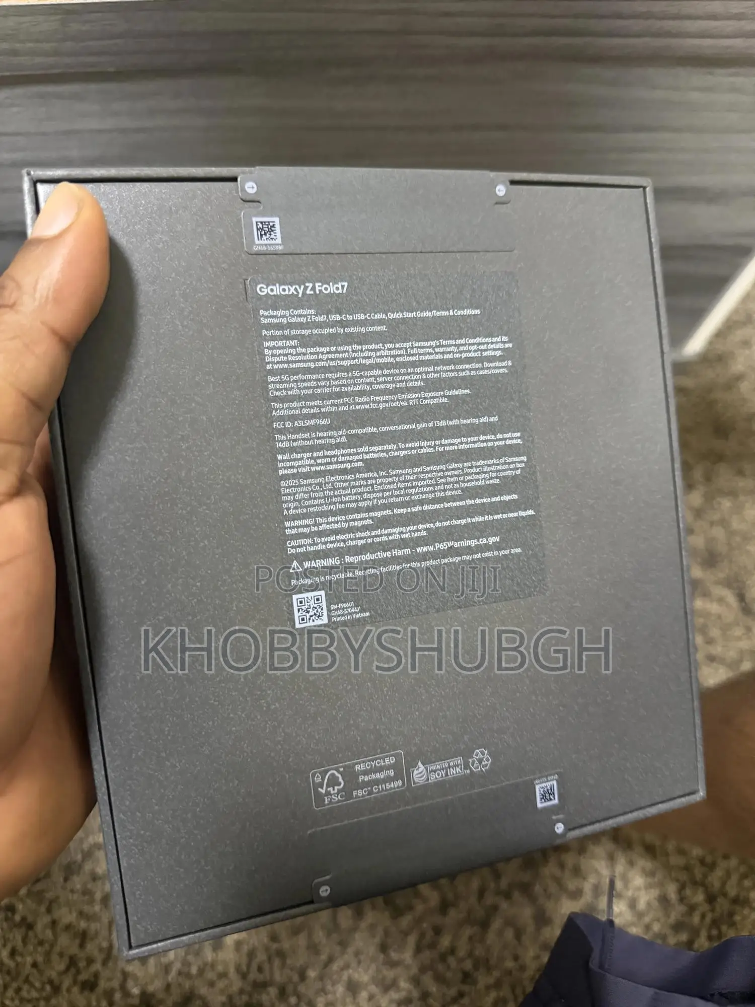 New Samsung Galaxy Z Fold7 1 TB Black