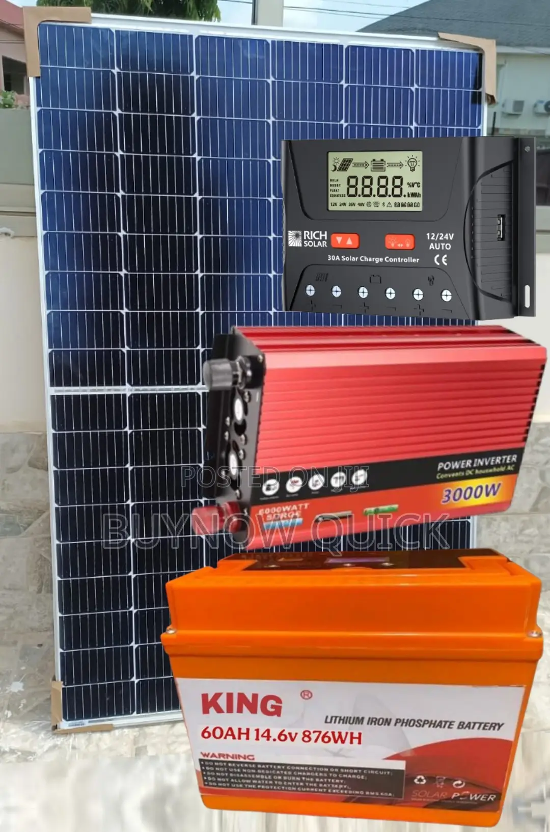 Affordable 3kva Lithium Solar Generator Best Package 3kw Bye to Dumsor