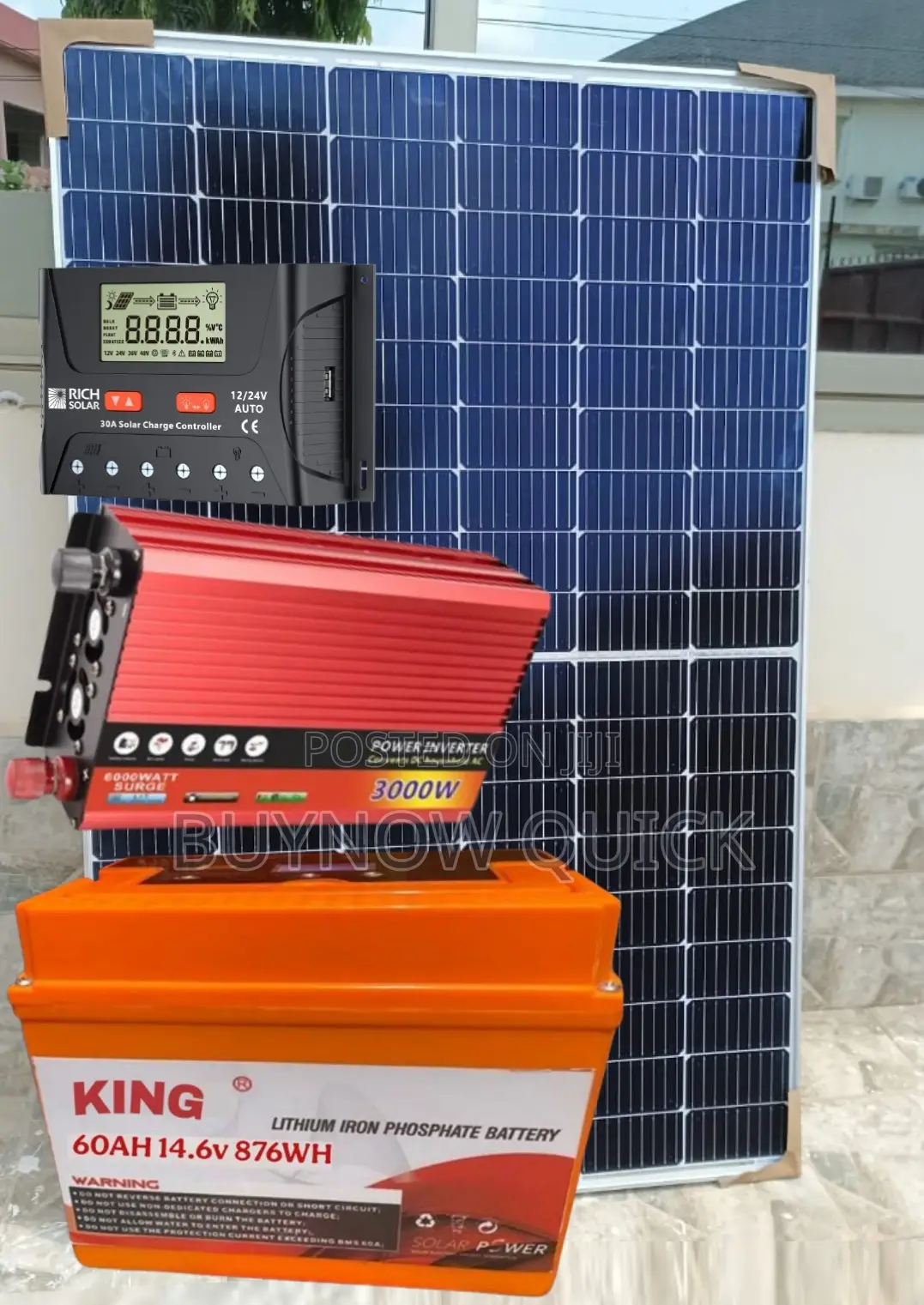 Affordable 3kva Lithium Solar Generator Best Package 3kw Bye to Dumsor