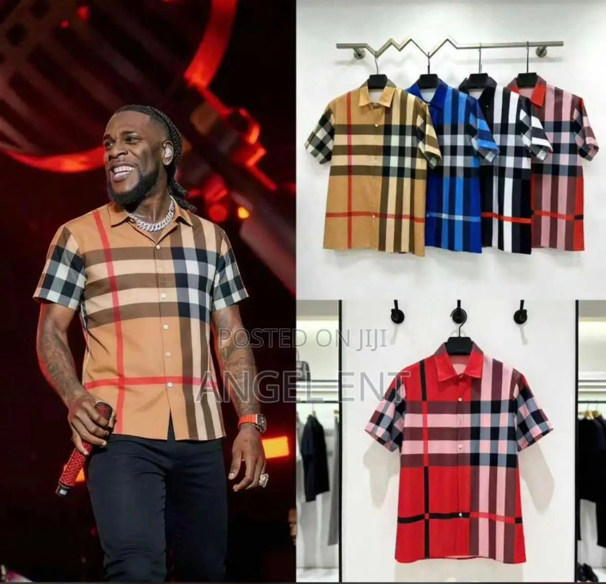 Burberry Slim Fit Check Cotton Shirt Available
