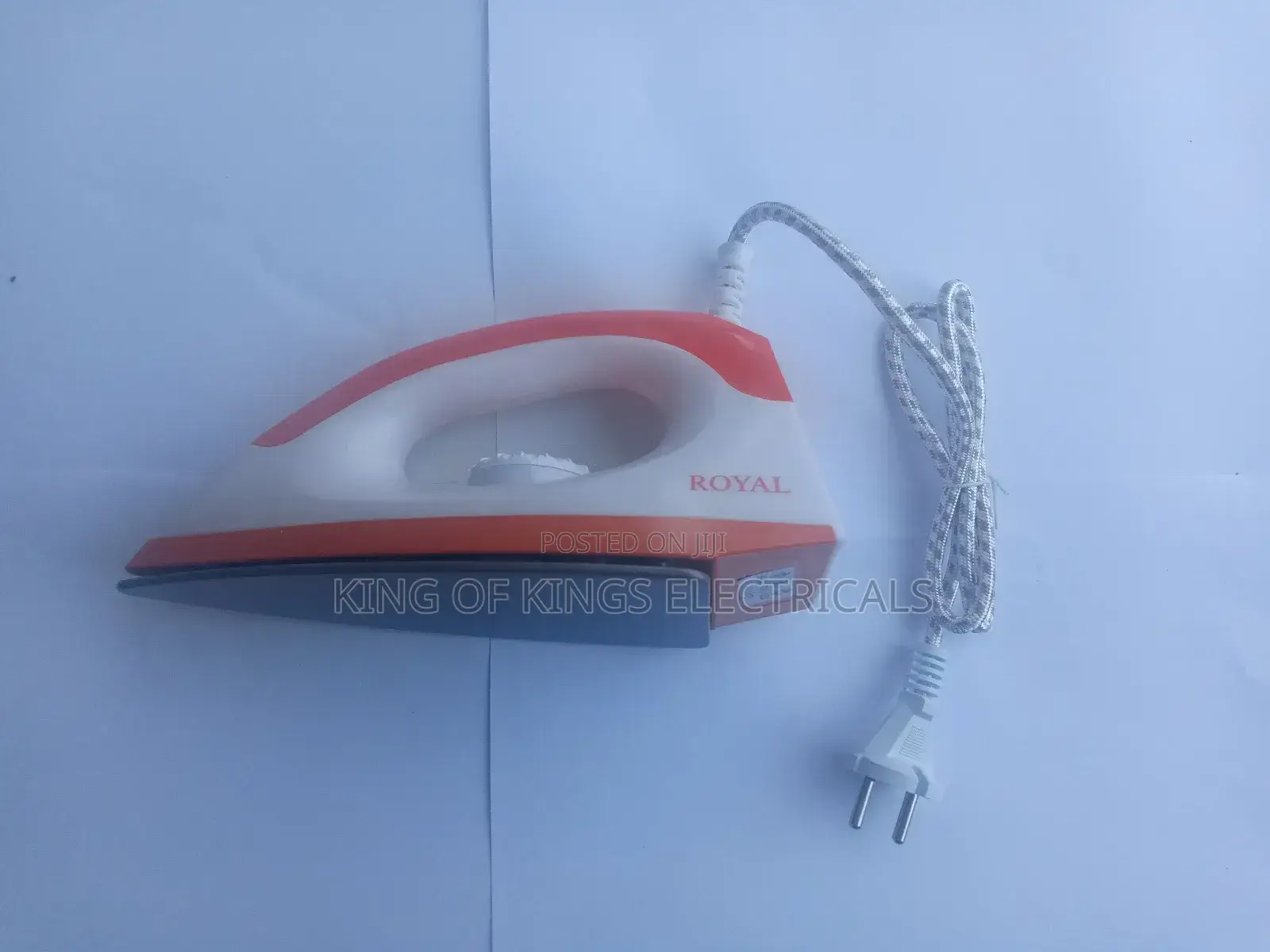Royal Deluxe Dry Iron - White/Orange