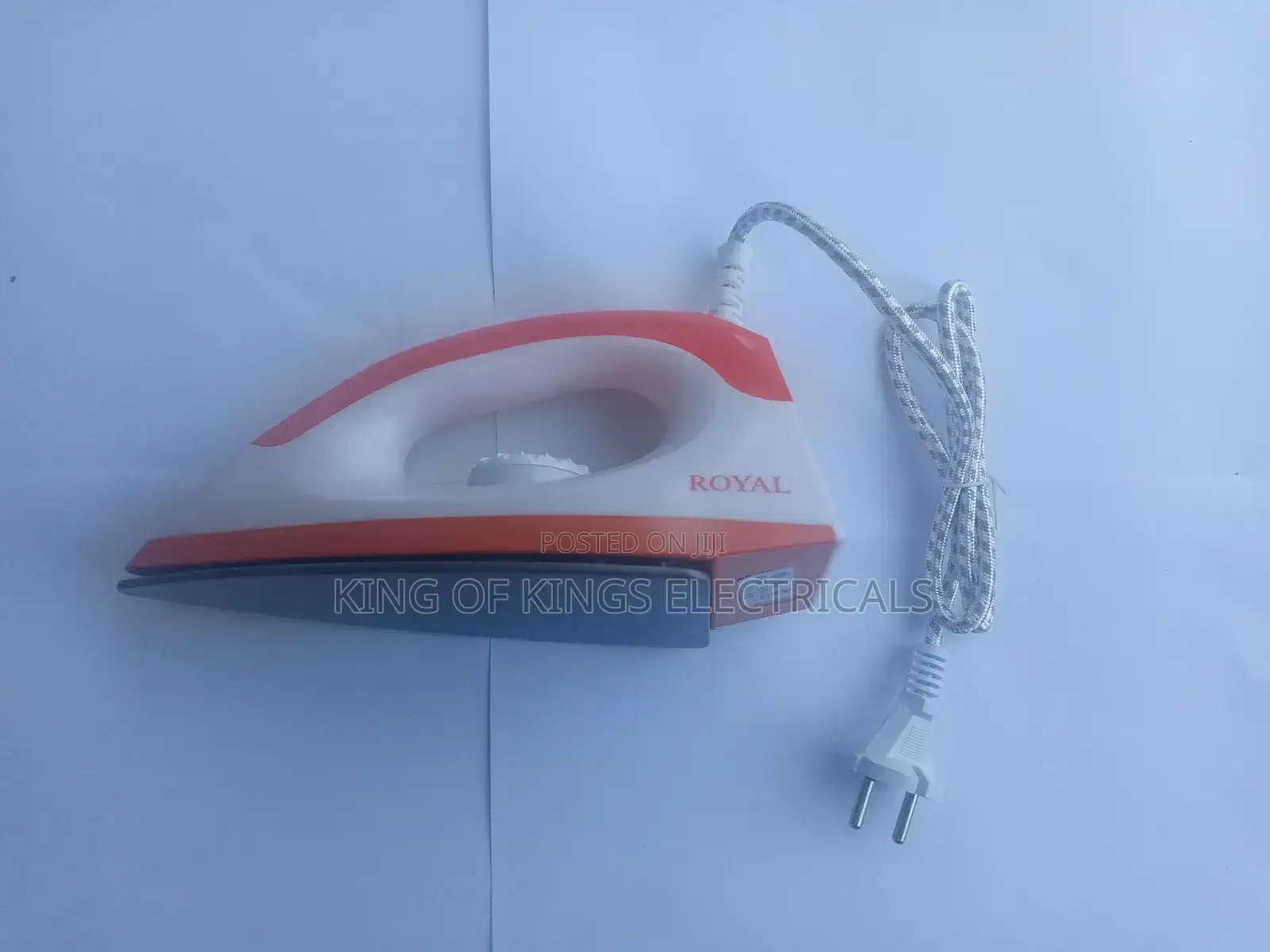 Royal Deluxe Dry Iron - White/Orange