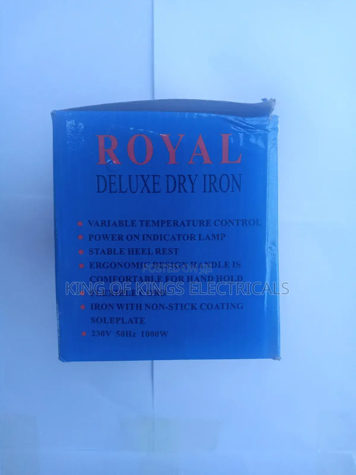Royal Deluxe Dry Iron - White/Orange