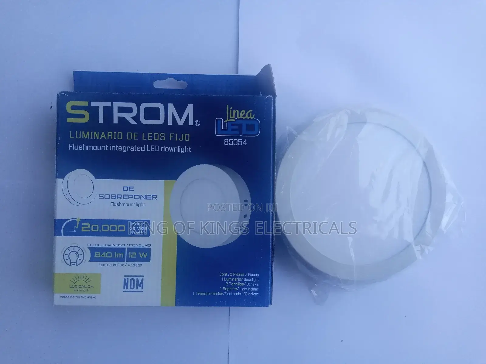 Storm Led 12w Panel Light(White)