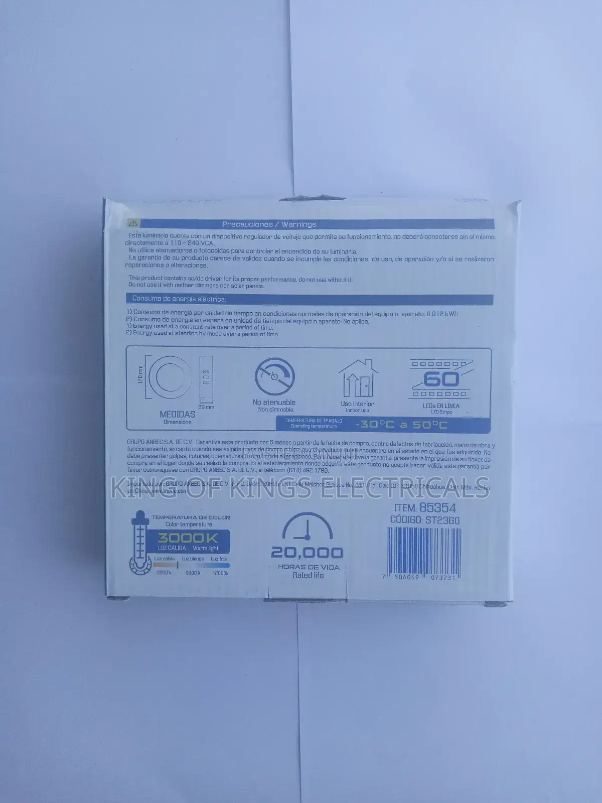Storm Led 12w Panel Light(White)