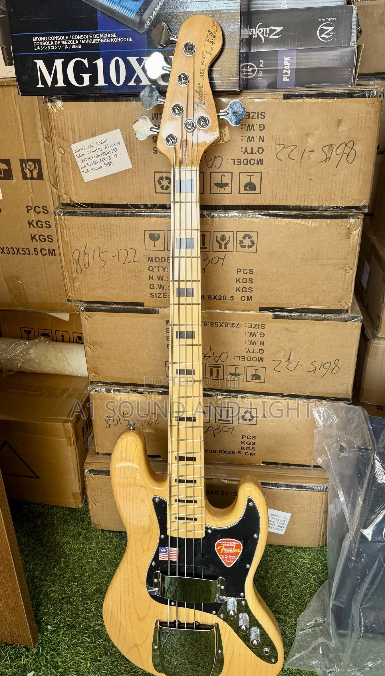 Fender Jazz Bass Passive Guitar [Wood Color]