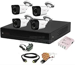 8 Channels Smart CCTV With 4 Cameras, Cables and Accessories