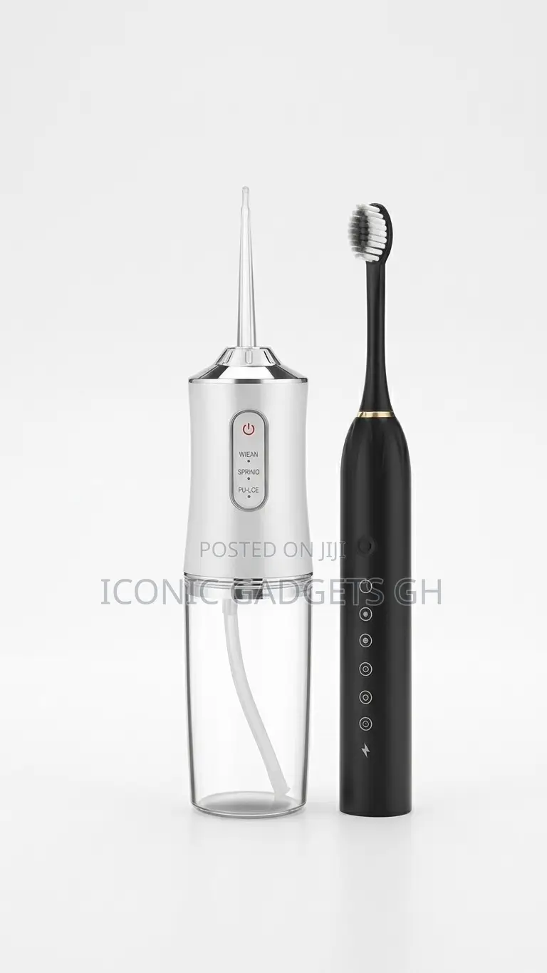 Iconic Smart Oral Care Combo – Flosser + Electric Toothbrush