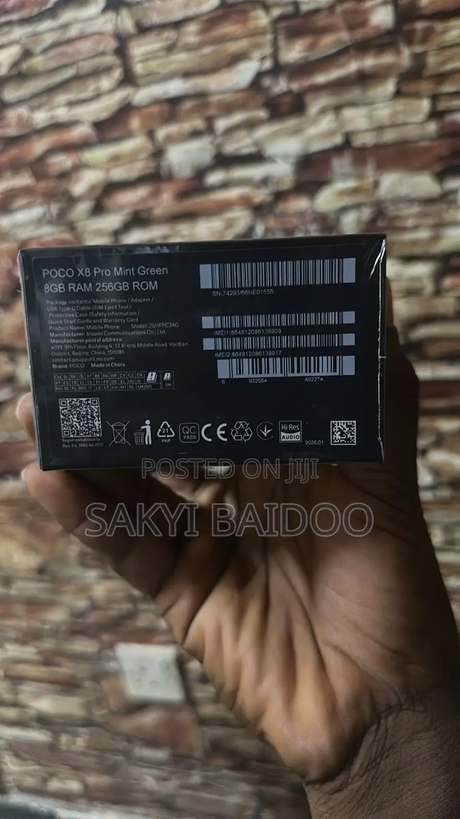 New Mobile Phone 256 GB Green