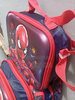 3 in 1 Cartooned School Bag for Kids - Red