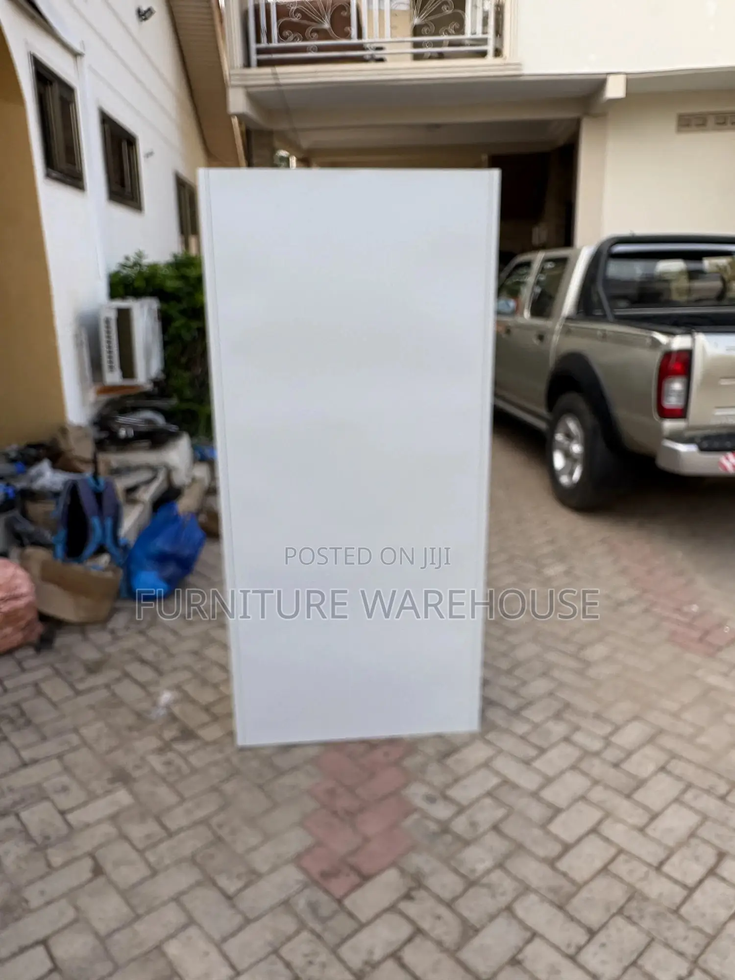 Modern White Steel Filing Cabinet With Safe And Adjustable Shelves