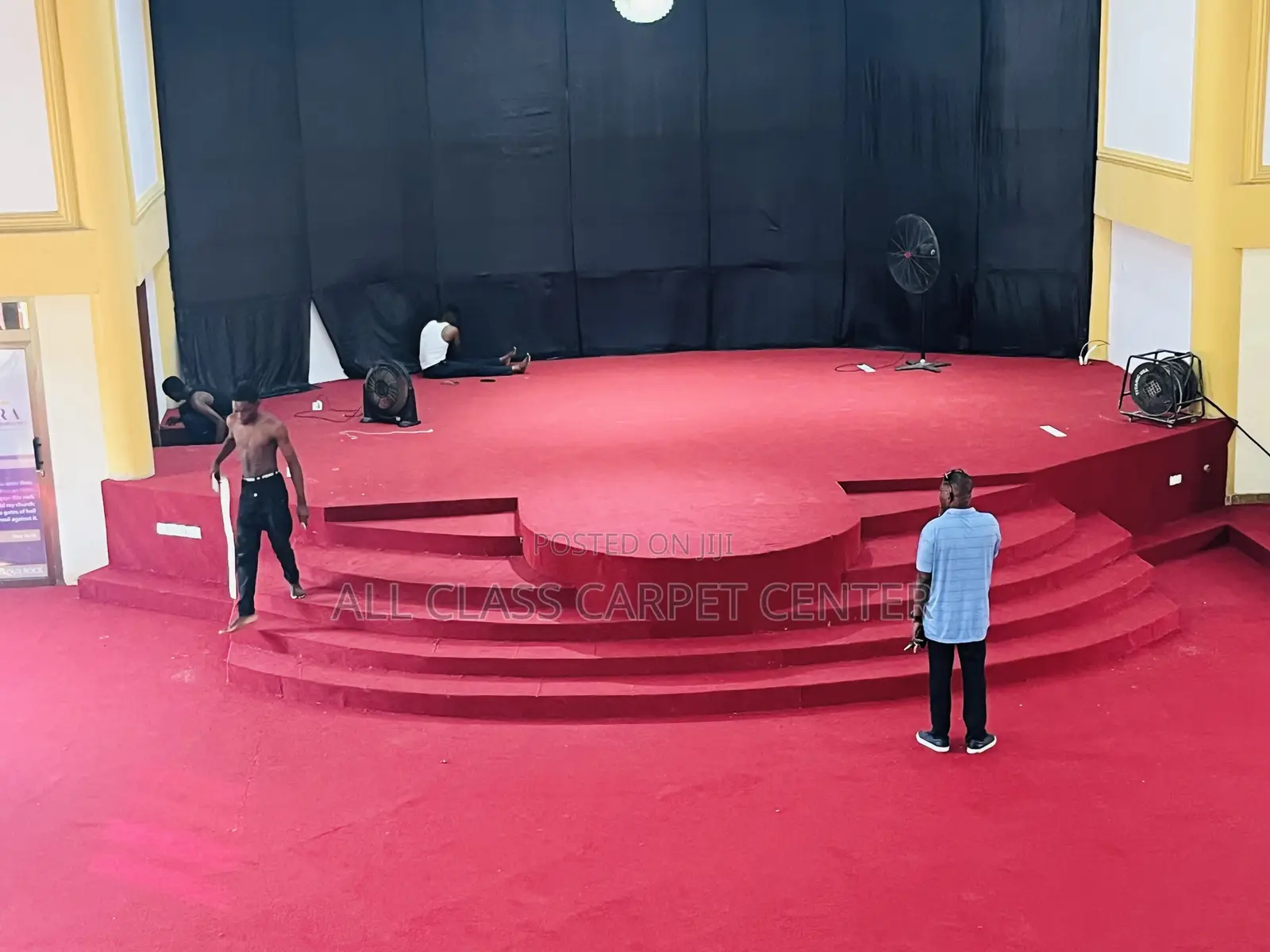 Red Wine Woolen for Church Auditorium