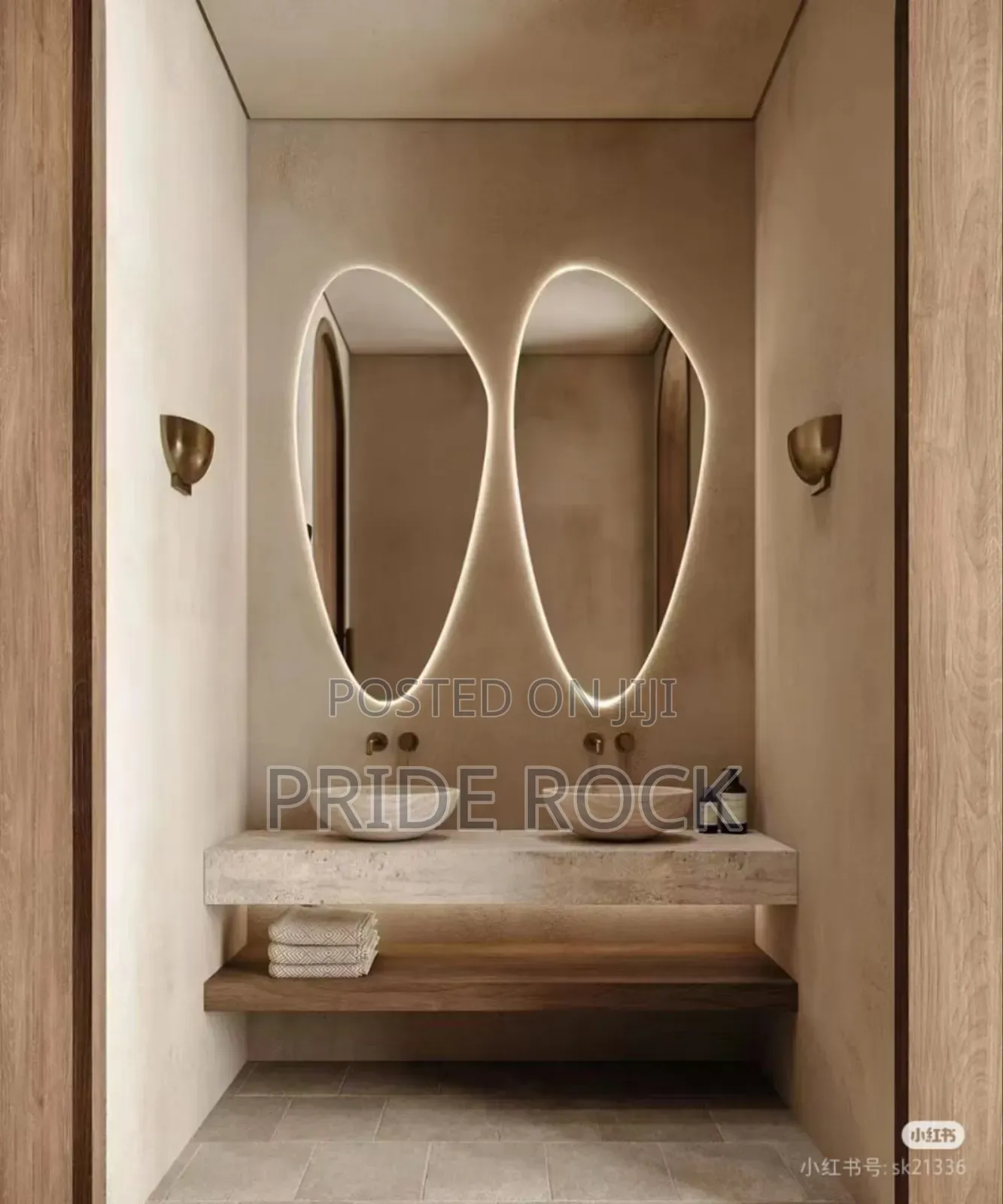 Led Mirror, Egg Shape