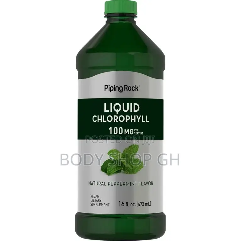Liquid Chlorophyll 100 Mg - Natural Body Deodorant + Detox 490ml /16oz