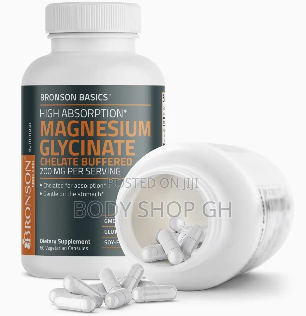 Magnesium Glycinate 200mg High Absorption - Gentle on the Stomach