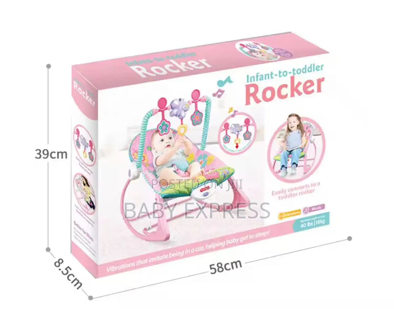 Infant To Toddler Rocker With Music And Vibration