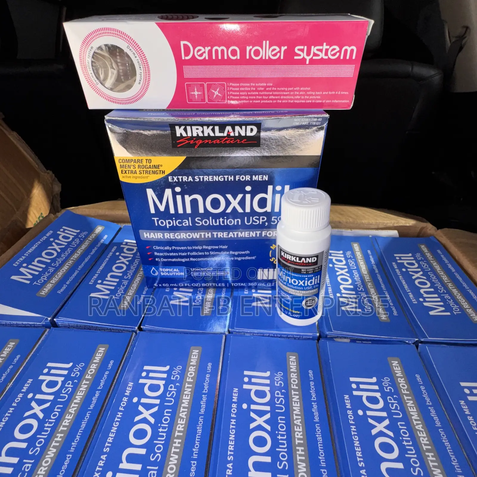 Derma Roller Plus Original Kirkland Minoxidil Liquid