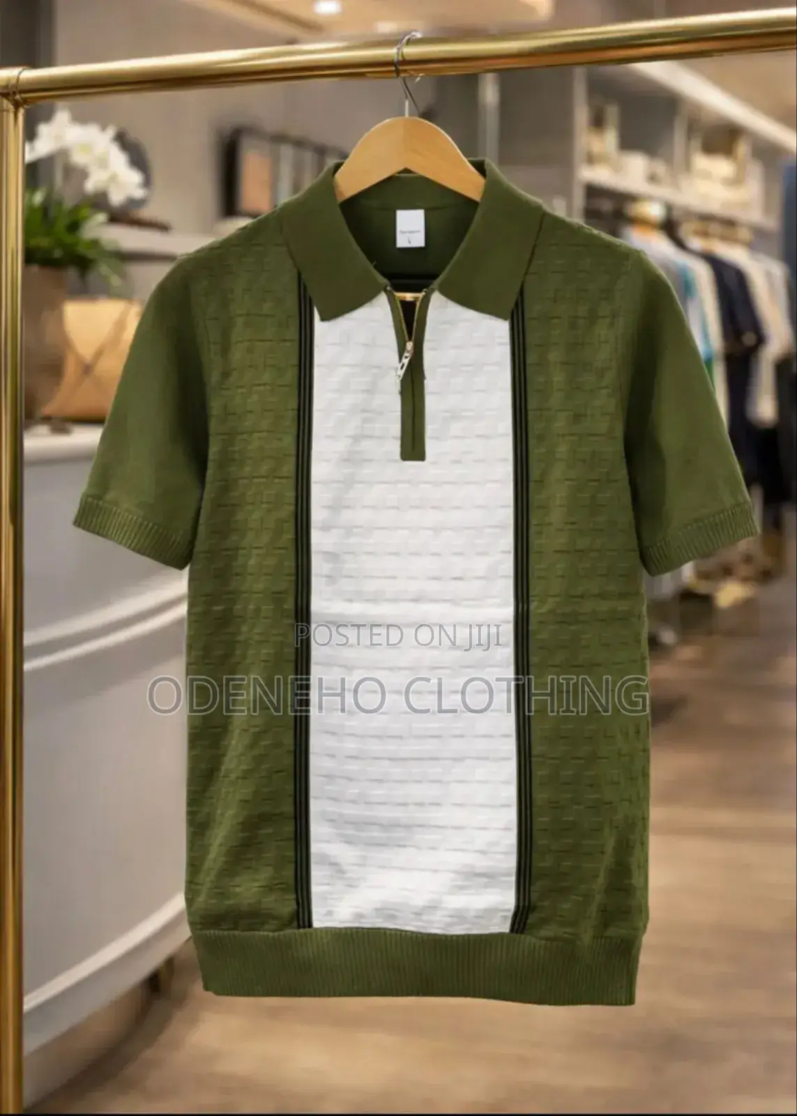 Quarta Zip Nitted Shirt