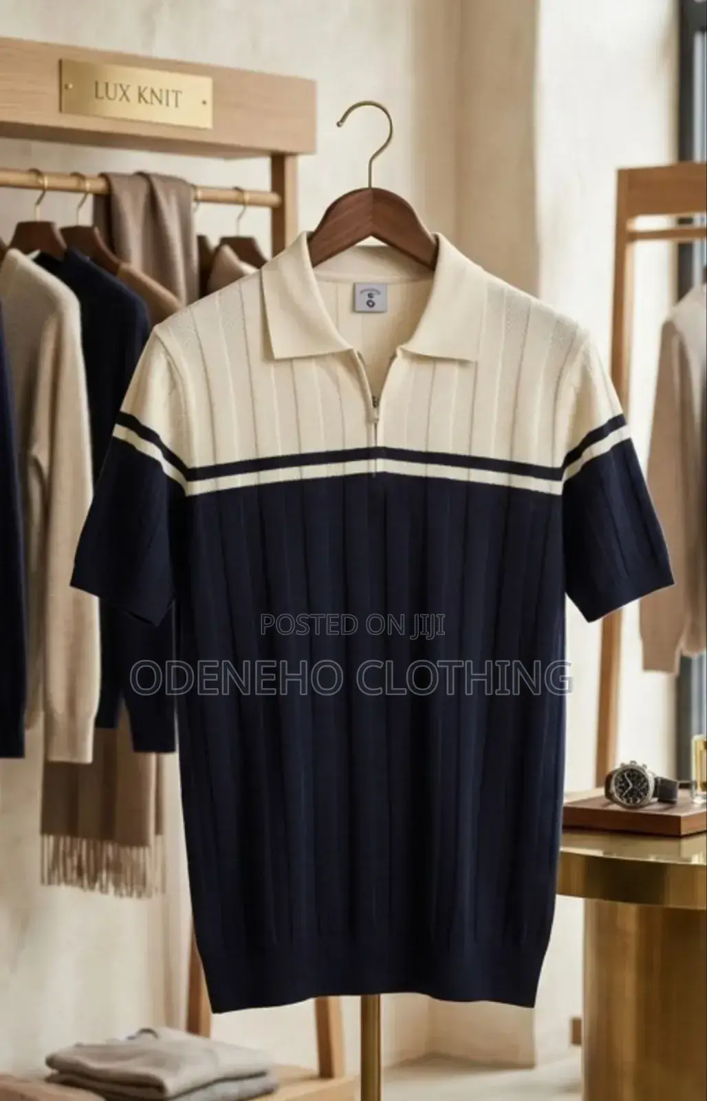 Quarta Zip Nitted Shirt
