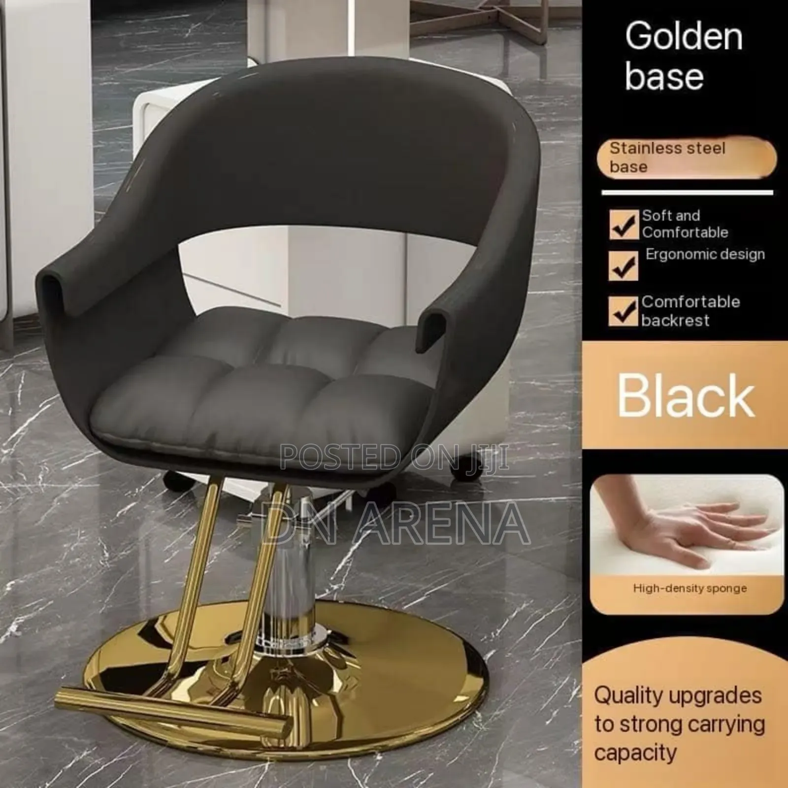 Heavy Duty Hydraulic Pump Hairdresser Barber Salon Chair With Swivel