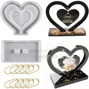 Double Love Frame Mould + 5 Chains
