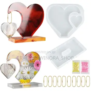 Side Heart Frame Mould + 5 Chains