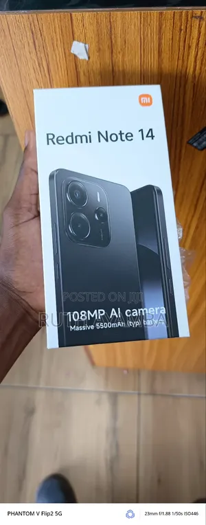 New Xiaomi Redmi Note 14 4G 128 GB Black
