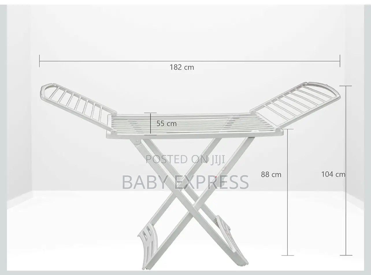 High Quality Foldable Plastic Clothes Dryingrack 4 Indoor Outdoor Use