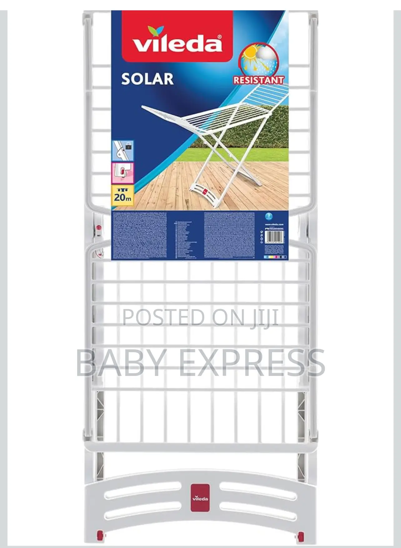 High Quality Foldable Plastic Clothes Dryingrack 4 Indoor Outdoor Use
