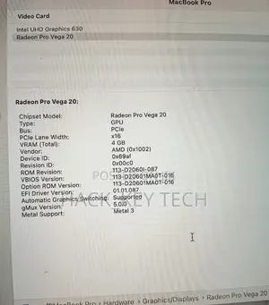 Laptop Apple MacBook Pro 2019 32GB Intel Core i9 SSD 512GB
