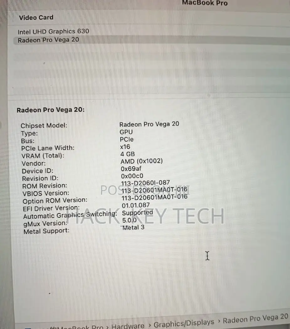 Laptop Apple MacBook Pro 2019 32GB Intel Core i9 SSD 512GB
