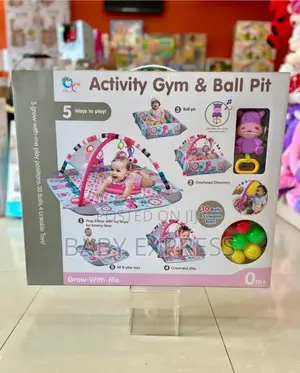 5-in-1 Baby Activity Gym Ball Pit With Toys (Grow-With-Me)