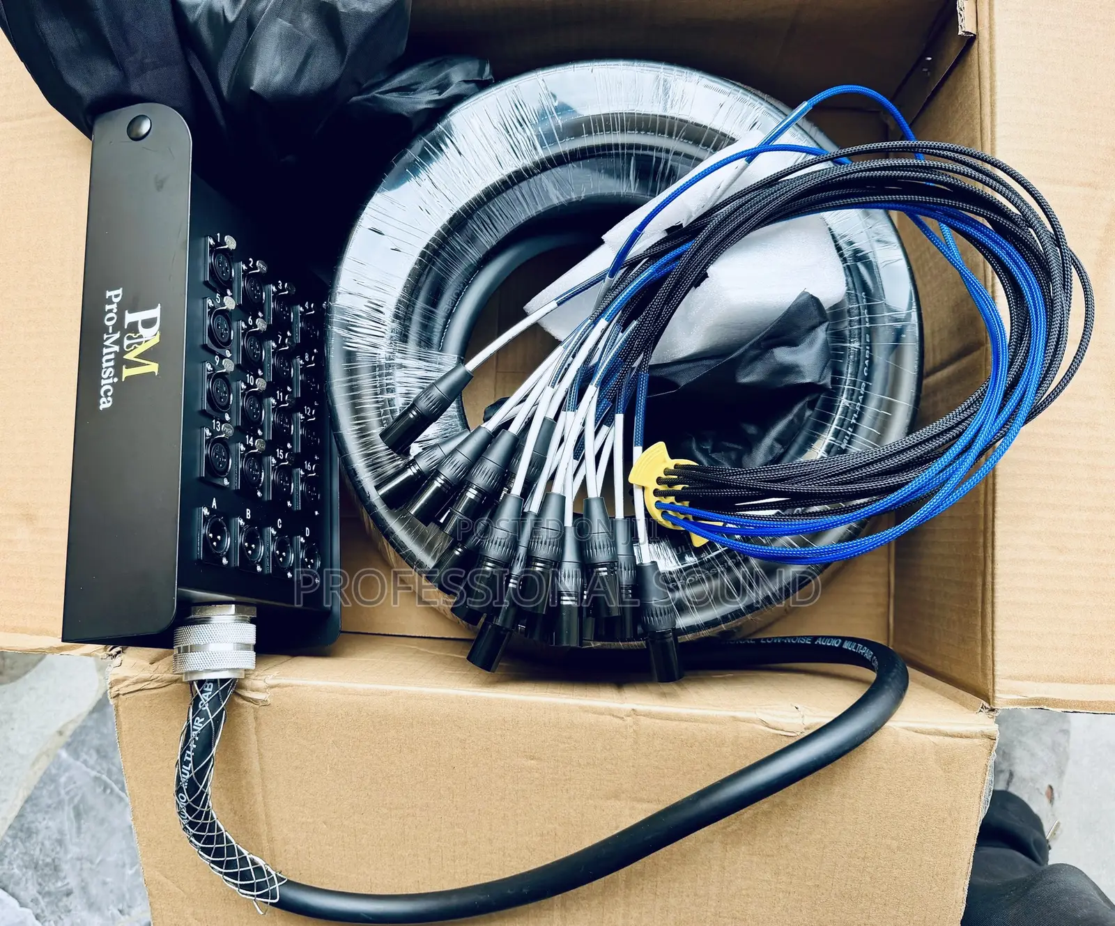 Pro-Musica 20 Channels Audiolink. 16 XLR Sends, 4 XLRF Returns