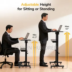 Mobile Lectern Stand Up Desk