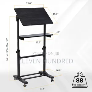 Mobile Lectern Stand Up Desk