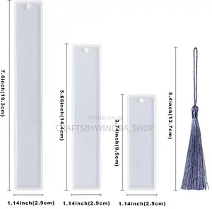 Bookmark Mould Set – Small, Medium, Large + 5 Tassels